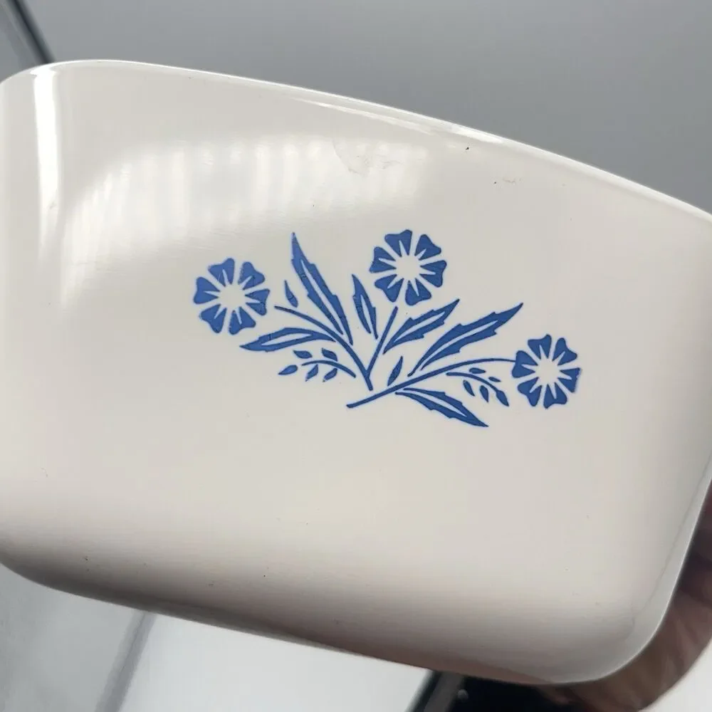 Vintage CorningWare 1 3/4 Qt P-1 3/4-B Casserole Lid P-7-C Cornflower Blue 1966